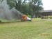 zapálené auto přijeli hasit hasiči 